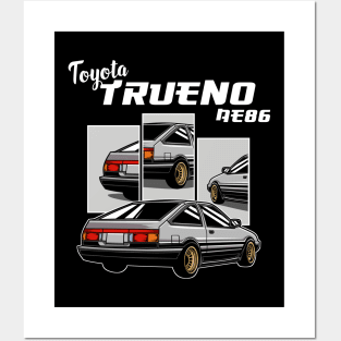 Toyota Trueno AE 86 Posters and Art